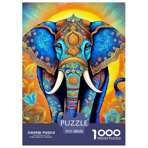 Elefanten 1000 Teile Puzzle Für Erwachsene Familien-Challenge-Spielzeuge Stresslindernde Unterhaltung Teamgeist Pflegen Für Familien-Dekorationen 38x26cm/1000pcs Elefanten 1000 Teile Puzzle Für Erwachsene Familien-Challenge-Spielzeuge Stresslindernde Unterhaltung Teamgeist Pflegen Für Familien-Dekorationen 38x26cm/1000pcs von JOFHYYSIE