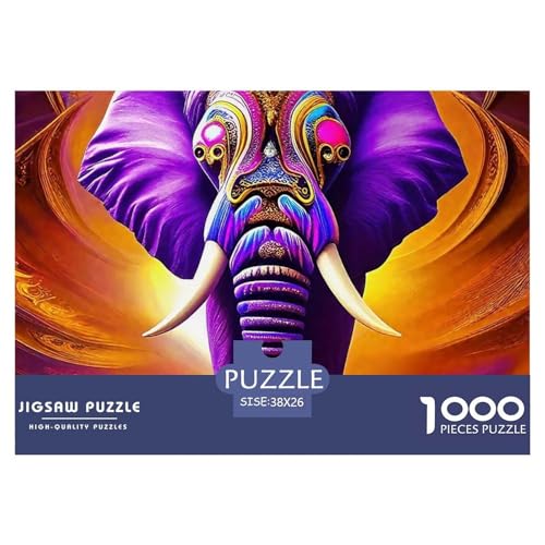 Elefanten 1000 Teile Puzzle Für Erwachsene Herausforderndes Spiel Stressabbau-Puzzle Gedächtnis des Gehirns Trainieren Für Erwachsene Und Kinder Ab 14 Jahren 38x26cm/1000pcs Elefanten 1000 Teile Puzzle Für Erwachsene Herausforderndes Spiel Stressabbau-Puzzle Gedächtnis des Gehirns Trainieren Für Erwachsene Und Kinder Ab 14 Jahren 38x26cm/1000pcs von JOFHYYSIE
