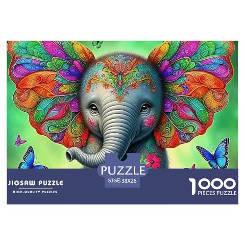 Elefanten 1000 Teile Puzzle Für Erwachsene Herausforderndes Spiel Stressabbau-Puzzle Gedächtnis des Gehirns Trainieren Für Erwachsene Und Kinder Ab 14 Jahren 38x26cm/1000pcs Elefanten 1000 Teile Puzzle Für Erwachsene Herausforderndes Spiel Stressabbau-Puzzle Gedächtnis des Gehirns Trainieren Für Erwachsene Und Kinder Ab 14 Jahren 38x26cm/1000pcs von JOFHYYSIE