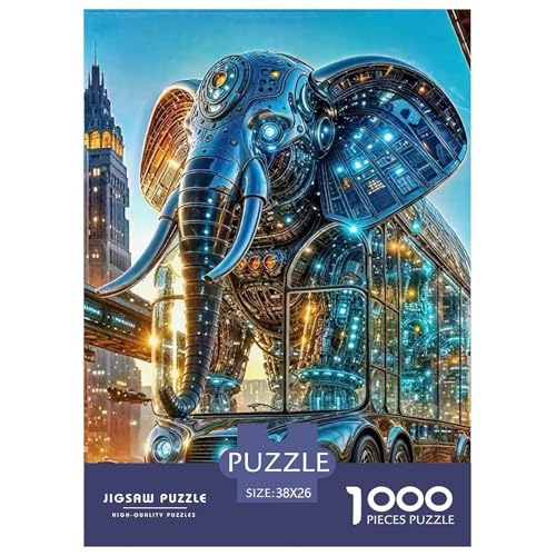 Elefanten 1000 Teile Puzzle Für Erwachsene Herausforderndes Spiel Stressabbau-Puzzle Gedächtnis des Gehirns Trainieren Für Erwachsene Und Kinder Ab 14 Jahren 38x26cm/1000pcs Elefanten 1000 Teile Puzzle Für Erwachsene Herausforderndes Spiel Stressabbau-Puzzle Gedächtnis des Gehirns Trainieren Für Erwachsene Und Kinder Ab 14 Jahren 38x26cm/1000pcs von JOFHYYSIE