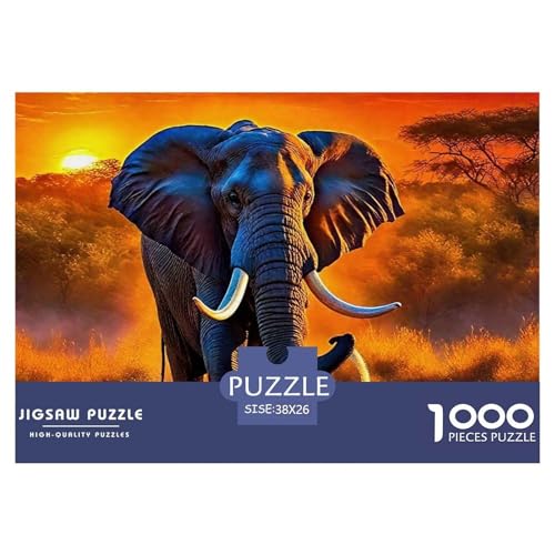 Elefanten 1000 Teile Puzzle Für Erwachsene Herausforderndes Spiel Stressabbau-Puzzle Gedächtnis des Gehirns Trainieren Für Männer, Frauen, Ältere 38x26cm/1000pcs Elefanten 1000 Teile Puzzle Für Erwachsene Herausforderndes Spiel Stressabbau-Puzzle Gedächtnis des Gehirns Trainieren Für Männer, Frauen, Ältere 38x26cm/1000pcs von JOFHYYSIE
