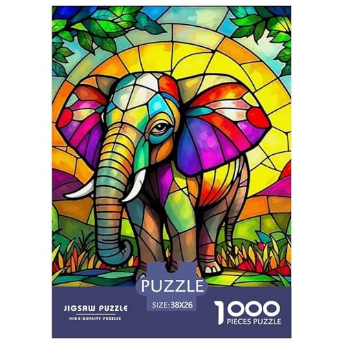 Elefanten 1000 Teile Puzzle Für Erwachsene Herausforderndes Spiel Stressabbau-Puzzle Gedächtnis des Gehirns Trainieren Für Männer, Frauen, Ältere 38x26cm/1000pcs Elefanten 1000 Teile Puzzle Für Erwachsene Herausforderndes Spiel Stressabbau-Puzzle Gedächtnis des Gehirns Trainieren Für Männer, Frauen, Ältere 38x26cm/1000pcs von JOFHYYSIE