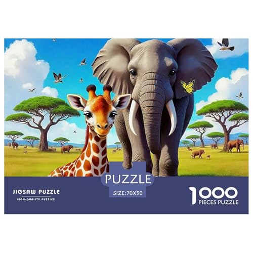 Elefanten 1000 Teile Puzzle Für Erwachsene Herausforderndes Spiel Stressabbau-Puzzle Teamgeist Pflegen Für Erwachsene Geschenke 70x50cm/1000pcs Elefanten 1000 Teile Puzzle Für Erwachsene Herausforderndes Spiel Stressabbau-Puzzle Teamgeist Pflegen Für Erwachsene Geschenke 70x50cm/1000pcs von JOFHYYSIE