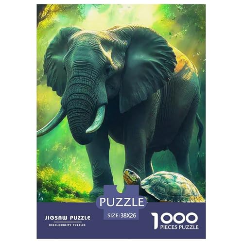 Elefanten 1000 Teile Puzzle Für Erwachsene Herausforderndes Spiel Stresslindernde Unterhaltung Gedächtnis des Gehirns Trainieren Für Erwachsene Geschenke 38x26cm/1000pcs Elefanten 1000 Teile Puzzle Für Erwachsene Herausforderndes Spiel Stresslindernde Unterhaltung Gedächtnis des Gehirns Trainieren Für Erwachsene Geschenke 38x26cm/1000pcs von JOFHYYSIE
