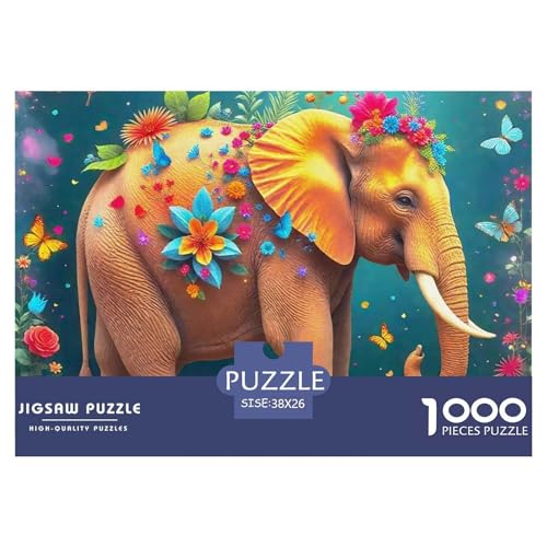 Elefanten 1000 Teile Puzzle Für Erwachsene Herausforderndes Spiel Stresslindernde Unterhaltung Teamgeist Pflegen Für Erwachsene Und Kinder Ab 14 Jahren 38x26cm/1000pcs Elefanten 1000 Teile Puzzle Für Erwachsene Herausforderndes Spiel Stresslindernde Unterhaltung Teamgeist Pflegen Für Erwachsene Und Kinder Ab 14 Jahren 38x26cm/1000pcs von JOFHYYSIE