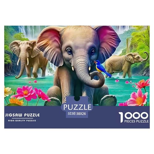 Elefanten 1000 Teile Puzzle Für Erwachsene Herausforderndes Spiel Stresslindernde Unterhaltung Teamgeist Pflegen Für Erwachsene Und Kinder Ab 14 Jahren 38x26cm/1000pcs Elefanten 1000 Teile Puzzle Für Erwachsene Herausforderndes Spiel Stresslindernde Unterhaltung Teamgeist Pflegen Für Erwachsene Und Kinder Ab 14 Jahren 38x26cm/1000pcs von JOFHYYSIE