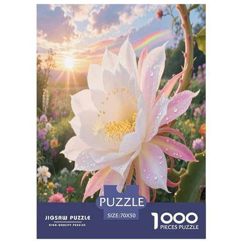 Epiphyllum 1000 Teile Puzzle Für Erwachsene Familien-Challenge-Spielzeuge Stressabbau-Puzzle Gedächtnis des Gehirns Trainieren Für Die Ganze Familie, Geschenke Für Frauen, Geschenke Für Männer 7 von JOFHYYSIE
