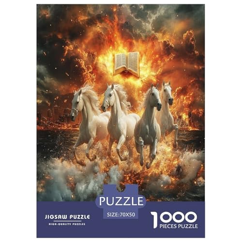 Feines Pferd 1000 Teile Puzzle Für Erwachsene Herausforderndes Spiel Stresslindernde Unterhaltung Teamgeist Pflegen Für Erwachsene Geschenke 70x50cm/1000pcs Feines Pferd 1000 Teile Puzzle Für Erwachsene Herausforderndes Spiel Stresslindernde Unterhaltung Teamgeist Pflegen Für Erwachsene Geschenke 70x50cm/1000pcs von JOFHYYSIE