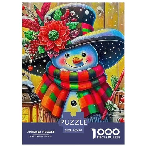 Festlicher Schneemann 1000 Teile Puzzle Für Erwachsene Herausforderndes Spiel Stressabbau-Puzzle Gedächtnis des Gehirns Trainieren Für Die Ganze Familie, Geschenke Für Frauen, Geschenke Für Männ Festlicher Schneemann 1000 Teile Puzzle Für Erwachsene Herausforderndes Spiel Stressabbau-Puzzle Gedächtnis des Gehirns Trainieren Für Die Ganze Familie, Geschenke Für Frauen, Geschenke Für Männ von JOFHYYSIE