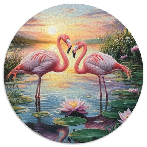 Flamingo 1000 Teile Puzzle Für Erwachsene Herausforderung Stresslindernde Unterhaltung Gedächtnis Trainieren Für Die Ganze Familie, Geschenke Für Frauen & Männer 1000pcs (67.5x67.5cm) von JOFHYYSIE