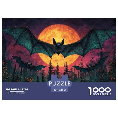 Fledermaus 1000 Pieces Jigsaw Puzzles for Adults Family Challenge Toys Stress Relieving Entertainment Cultivate The Spirit of Teamwork for Men, Women, Elders, Seniors 70x50cm/1000pcs Fledermaus 1000 Pieces Jigsaw Puzzles for Adults Family Challenge Toys Stress Relieving Entertainment Cultivate The Spirit of Teamwork for Men, Women, Elders, Seniors 70x50cm/1000pcs von JOFHYYSIE