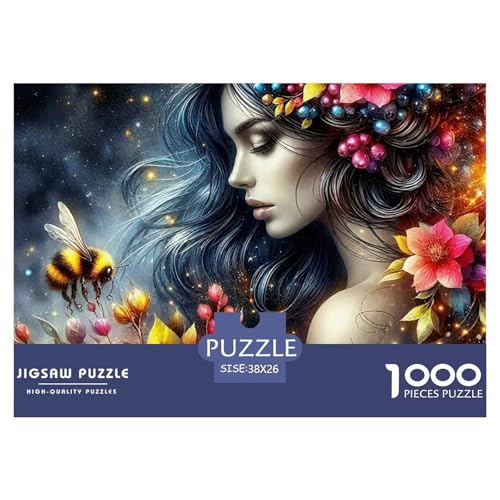 Flower Fee 1000 Teile Puzzle Für Erwachsene Herausforderndes Spiel Stressabbau-Puzzle Gedächtnis des Gehirns Trainieren Für Die Ganze Familie, Geschenke Für Frauen, Geschenke Für Männer 38x26cm/100 Flower Fee 1000 Teile Puzzle Für Erwachsene Herausforderndes Spiel Stressabbau-Puzzle Gedächtnis des Gehirns Trainieren Für Die Ganze Familie, Geschenke Für Frauen, Geschenke Für Männer 38x26cm/100 von JOFHYYSIE