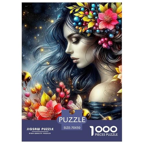Flower Fee 1000 Teile Puzzle Für Erwachsene Herausforderndes Spiel Stresslindernde Unterhaltung Teamgeist Pflegen Für Die Ganze Familie, Geschenke Für Frauen, Geschenke Für Männer 70x50cm/1000pc Flower Fee 1000 Teile Puzzle Für Erwachsene Herausforderndes Spiel Stresslindernde Unterhaltung Teamgeist Pflegen Für Die Ganze Familie, Geschenke Für Frauen, Geschenke Für Männer 70x50cm/1000pc von JOFHYYSIE