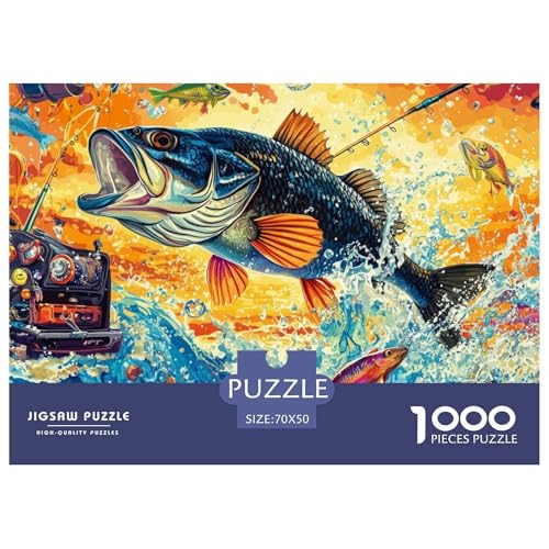 Forelle 1000 Piece Jigsaw Puzzle for Adults Challenging Game Stress Relief Puzzle Cultivate The Spirit of Teamwork for Family DecoRatteteions 70x50cm/1000pcs von JOFHYYSIE