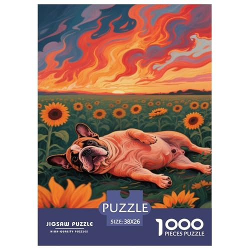 Französische Bulldogsge 1000 Teile Puzzle Für Erwachsene Bildungspiele Stressabbau-Puzzle Gedächtnis des Gehirns Trainieren Für Erwachsene Geschenke 38x26cm/1000pcs Französische Bulldogsge 1000 Teile Puzzle Für Erwachsene Bildungspiele Stressabbau-Puzzle Gedächtnis des Gehirns Trainieren Für Erwachsene Geschenke 38x26cm/1000pcs von JOFHYYSIE