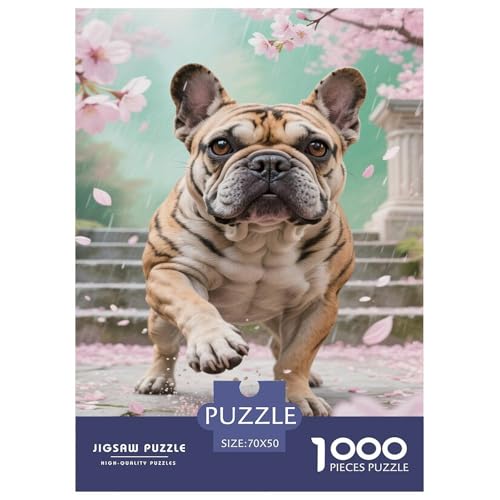Französische Bulldogsge 1000 Teile Puzzle Für Erwachsene Familien-Challenge-Spielzeuge Stressabbau-Puzzle Gedächtnis des Gehirns Trainieren Für Erwachsene Geschenke 70x50cm/1000pcs Französische Bulldogsge 1000 Teile Puzzle Für Erwachsene Familien-Challenge-Spielzeuge Stressabbau-Puzzle Gedächtnis des Gehirns Trainieren Für Erwachsene Geschenke 70x50cm/1000pcs von JOFHYYSIE