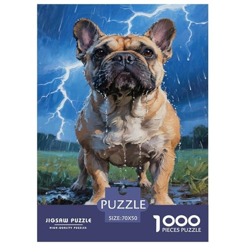 Französische Bulldogsge 1000 Teile Puzzle Für Erwachsene Herausforderndes Spiel Stressabbau-Puzzle Teamgeist Pflegen Für Erwachsene Geschenke 70x50cm/1000pcs Französische Bulldogsge 1000 Teile Puzzle Für Erwachsene Herausforderndes Spiel Stressabbau-Puzzle Teamgeist Pflegen Für Erwachsene Geschenke 70x50cm/1000pcs von JOFHYYSIE