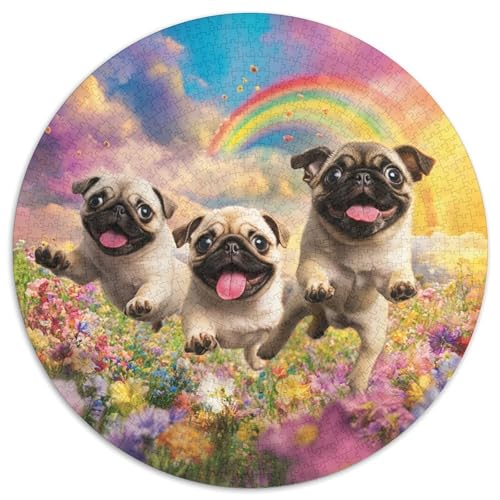 Französischer Bullhund 1000 Piece Jigsaw Puzzle for Adults EduKatzeional Games Stress Relief Puzzle Cultivate The Spirit of Teamwork for Men, Women, Elders, Seniors 1000pcs (67.5x67.5cm) von JOFHYYSIE