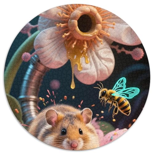 Goldener Hamster 1000 Piece Jigsaw Puzzle for Adults Family Challenge Toys Stress Relief Puzzle Exercise The Memory of The Brain for Men, Women, Elders, Seniors 1000pcs (67.5x67.5cm) von JOFHYYSIE