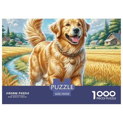 Goldener Retriever 1000 Pieces Jigsaw Puzzles for Adults Challenging Game Stress Relieving Entertainment Exercise The Memory of The Brain for Adults Gifts 70x50cm/1000pcs Goldener Retriever 1000 Pieces Jigsaw Puzzles for Adults Challenging Game Stress Relieving Entertainment Exercise The Memory of The Brain for Adults Gifts 70x50cm/1000pcs von JOFHYYSIE