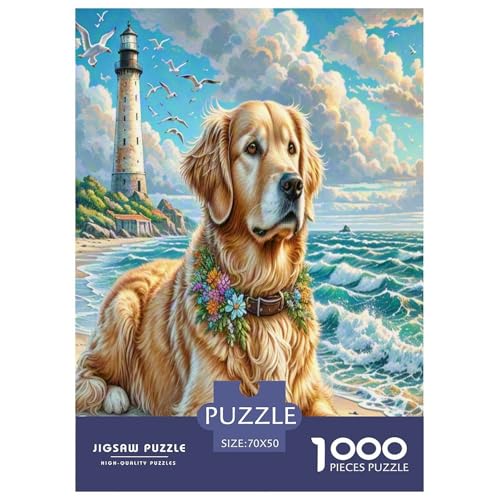 Goldener Retriever 1000 Teile Puzzle Für Erwachsene Bildungspiele Stressabbau-Puzzle Teamgeist Pflegen Für Erwachsene Geschenke 70x50cm/1000pcs Goldener Retriever 1000 Teile Puzzle Für Erwachsene Bildungspiele Stressabbau-Puzzle Teamgeist Pflegen Für Erwachsene Geschenke 70x50cm/1000pcs von JOFHYYSIE