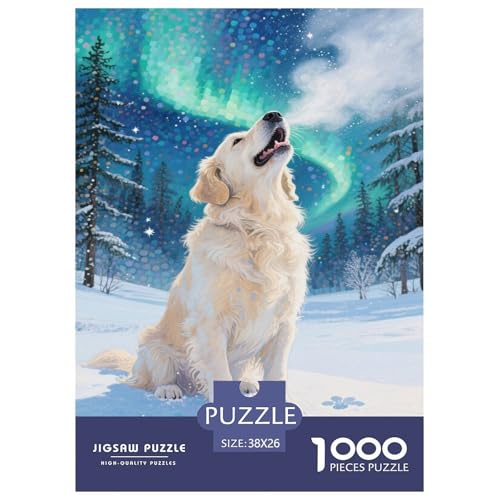 Goldener Retriever 1000 Teile Puzzle Für Erwachsene Familien-Challenge-Spielzeuge Stresslindernde Unterhaltung Gedächtnis des Gehirns Trainieren Für Erwachsene Und Kinder Ab 14 Jahren 38x26cm/10 Goldener Retriever 1000 Teile Puzzle Für Erwachsene Familien-Challenge-Spielzeuge Stresslindernde Unterhaltung Gedächtnis des Gehirns Trainieren Für Erwachsene Und Kinder Ab 14 Jahren 38x26cm/10 von JOFHYYSIE