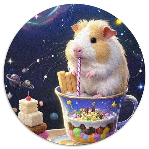 Guinea Schwein 1000 Teile Puzzle Für Erwachsene Familien-Challenge Stresslindernde Unterhaltung Gedächtnis Trainieren Für Die Ganze Familie, Geschenke Für Frauen & Männer 1000pcs (67.5x67.5cm) von JOFHYYSIE