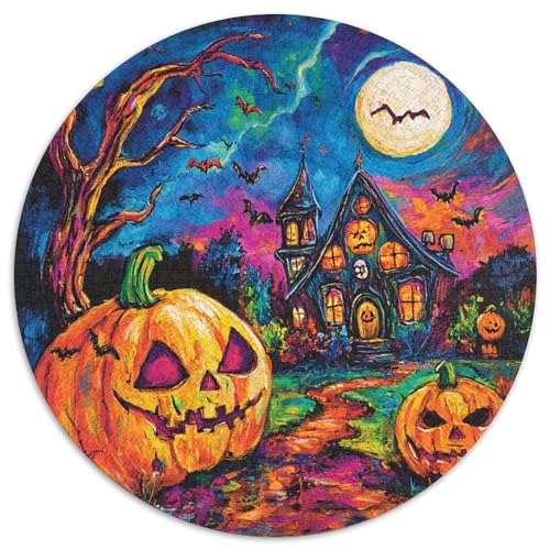 Halloween Dorf 1000 Pieces Jigsaw Puzzles for Adults Challenging Game Stress Relieving Entertainment Cultivate The Spirit of Teamwork for Adults Gifts 1000pcs (67.5x67.5cm) von JOFHYYSIE