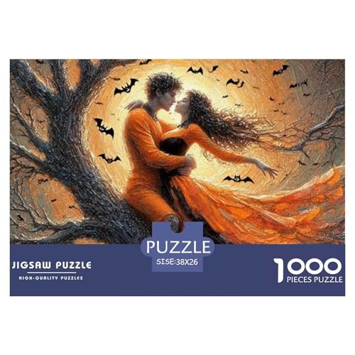 Halloween Orange Paar 1000 Teile Puzzle Für Erwachsene Herausforderndes Spiel Stressabbau-Puzzle Gedächtnis des Gehirns Trainieren Für Erwachsene Und Kinder Ab 14 Jahren 38x26cm/1000pcs Halloween Orange Paar 1000 Teile Puzzle Für Erwachsene Herausforderndes Spiel Stressabbau-Puzzle Gedächtnis des Gehirns Trainieren Für Erwachsene Und Kinder Ab 14 Jahren 38x26cm/1000pcs von JOFHYYSIE