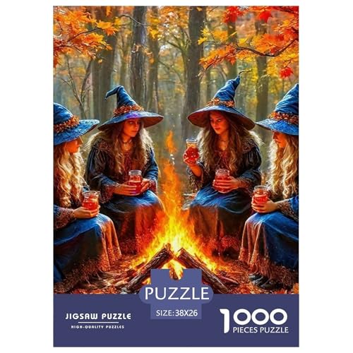 Herbst Hexenversammlung 1000 Teile Puzzle Für Erwachsene Herausforderndes Spiel Stresslindernde Unterhaltung Gedächtnis des Gehirns Trainieren Für Männer, Frauen, Ältere 38x26cm/1000pcs Herbst Hexenversammlung 1000 Teile Puzzle Für Erwachsene Herausforderndes Spiel Stresslindernde Unterhaltung Gedächtnis des Gehirns Trainieren Für Männer, Frauen, Ältere 38x26cm/1000pcs von JOFHYYSIE