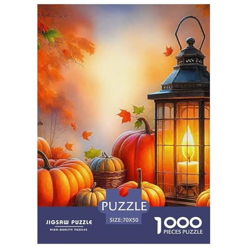 Herbst Kürbis Laterne 1000 Teile Puzzle Für Erwachsene Bildungspiele Stresslindernde Unterhaltung Teamgeist Pflegen Für Erwachsene Und Kinder Ab 14 Jahren 70x50cm/1000pcs Herbst Kürbis Laterne 1000 Teile Puzzle Für Erwachsene Bildungspiele Stresslindernde Unterhaltung Teamgeist Pflegen Für Erwachsene Und Kinder Ab 14 Jahren 70x50cm/1000pcs von JOFHYYSIE