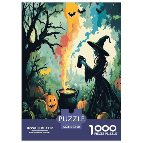 Hexe 1000 Teile Puzzle Für Erwachsene Familien-Challenge-Spielzeuge Stressabbau-Puzzle Gedächtnis des Gehirns Trainieren Für Familien-DekoRatteionen 70x50cm/1000pcs Hexe 1000 Teile Puzzle Für Erwachsene Familien-Challenge-Spielzeuge Stressabbau-Puzzle Gedächtnis des Gehirns Trainieren Für Familien-DekoRatteionen 70x50cm/1000pcs von JOFHYYSIE