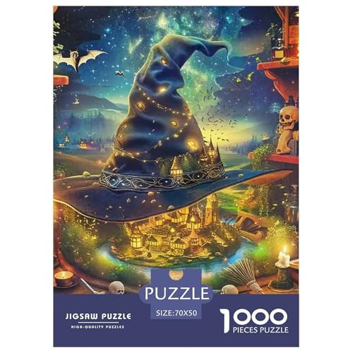 Hexenhut Castle 1000 Teile Puzzle Für Erwachsene Herausforderndes Spiel Stresslindernde Unterhaltung Gedächtnis des Gehirns Trainieren Für Männer, Frauen, Ältere 70x50cm/1000pcs Hexenhut Castle 1000 Teile Puzzle Für Erwachsene Herausforderndes Spiel Stresslindernde Unterhaltung Gedächtnis des Gehirns Trainieren Für Männer, Frauen, Ältere 70x50cm/1000pcs von JOFHYYSIE