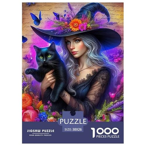 Hexenkatze 1000 Teile Puzzle Für Erwachsene Familien-Challenge-Spielzeuge Stresslindernde Unterhaltung Teamgeist Pflegen Für Familien-Dekorationen 38x26cm/1000pcs Hexenkatze 1000 Teile Puzzle Für Erwachsene Familien-Challenge-Spielzeuge Stresslindernde Unterhaltung Teamgeist Pflegen Für Familien-Dekorationen 38x26cm/1000pcs von JOFHYYSIE