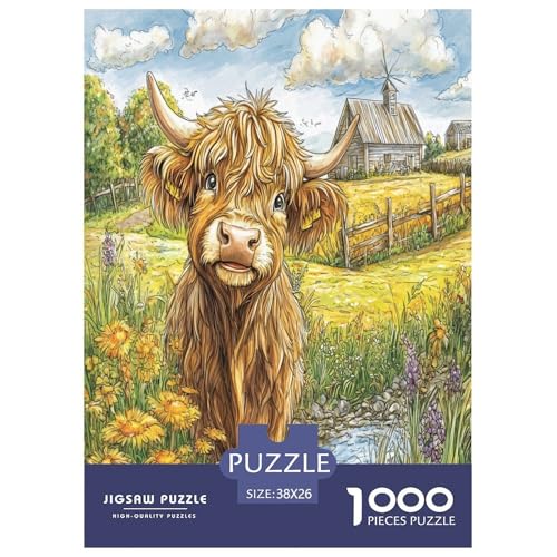 Highland Rinder 1000 Teile Puzzle Für Erwachsene Bildungspiele Stressabbau-Puzzle Gedächtnis des Gehirns Trainieren Für Erwachsene Geschenke 38x26cm/1000pcs Highland Rinder 1000 Teile Puzzle Für Erwachsene Bildungspiele Stressabbau-Puzzle Gedächtnis des Gehirns Trainieren Für Erwachsene Geschenke 38x26cm/1000pcs von JOFHYYSIE