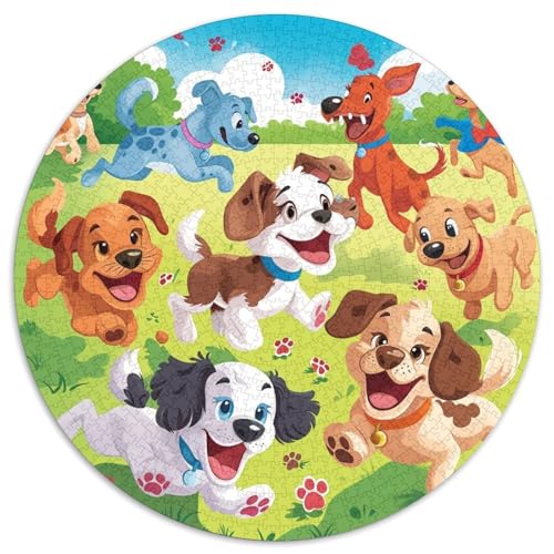 Hund 1000 Piece Science Fiction niedliches Haustier Jigsaw Puzzle for Adults Family Challenge Toys Stress Relief Puzzle Exercise The Memory of The Brain for Family Decorations 1000pcs (67.5x67.5cm) von JOFHYYSIE