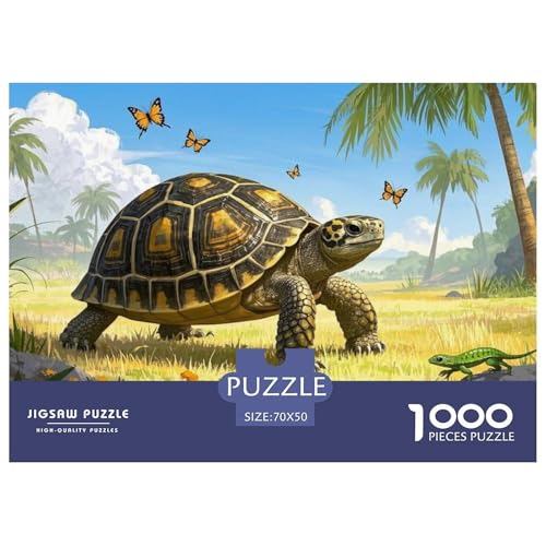 Indische Stern Schildkröte 1000 Piece Jigsaw Puzzle for Adults Challenging Game Stress Relief Puzzle Exercise The Memory of The Brain for The Whole for Women, Gifts for Men 70x50cm/ Indische Stern Schildkröte 1000 Piece Jigsaw Puzzle for Adults Challenging Game Stress Relief Puzzle Exercise The Memory of The Brain for The Whole for Women, Gifts for Men 70x50cm/ von JOFHYYSIE