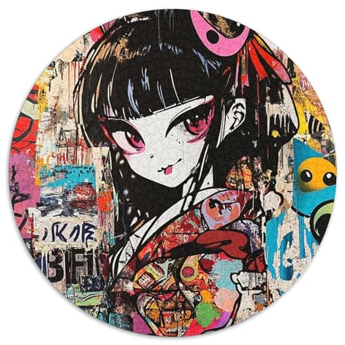 Japanische Graffiti 1000 Piece Jigsaw Puzzle for Adults Family Challenge Toys Stress Relief Puzzle Exercise The Memory of The Brain for Adults Gifts 1000pcs (67.5x67.5cm) von JOFHYYSIE