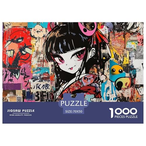 Japanische Graffiti 1000 Piece Jigsaw Puzzle for Adults Family Challenge Toys Stress Relief Puzzle Exercise The Memory of The Brain for Adults and Kids, Age 12 Years Up 70x50cm/1000pcs Japanische Graffiti 1000 Piece Jigsaw Puzzle for Adults Family Challenge Toys Stress Relief Puzzle Exercise The Memory of The Brain for Adults and Kids, Age 12 Years Up 70x50cm/1000pcs von JOFHYYSIE