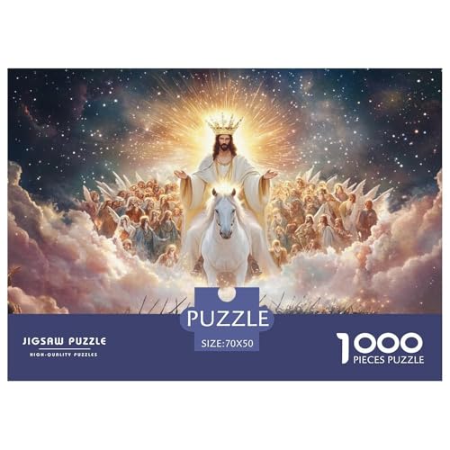 Jesus 1000 Piece Jigsaw Puzzle for Adults Family Challenge Toys Stress Relief Puzzle Exercise The Memory of The Brain for Adults Gifts 70x50cm/1000pcs Jesus 1000 Piece Jigsaw Puzzle for Adults Family Challenge Toys Stress Relief Puzzle Exercise The Memory of The Brain for Adults Gifts 70x50cm/1000pcs von JOFHYYSIE