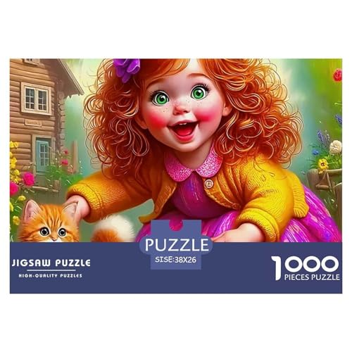 Kätzchen Mädchen 1000 Teile Puzzle Für Erwachsene Bildungspiele Stresslindernde Unterhaltung Teamgeist Pflegen Für Erwachsene Und Kinder Ab 14 Jahren 38x26cm/1000pcs Kätzchen Mädchen 1000 Teile Puzzle Für Erwachsene Bildungspiele Stresslindernde Unterhaltung Teamgeist Pflegen Für Erwachsene Und Kinder Ab 14 Jahren 38x26cm/1000pcs von JOFHYYSIE