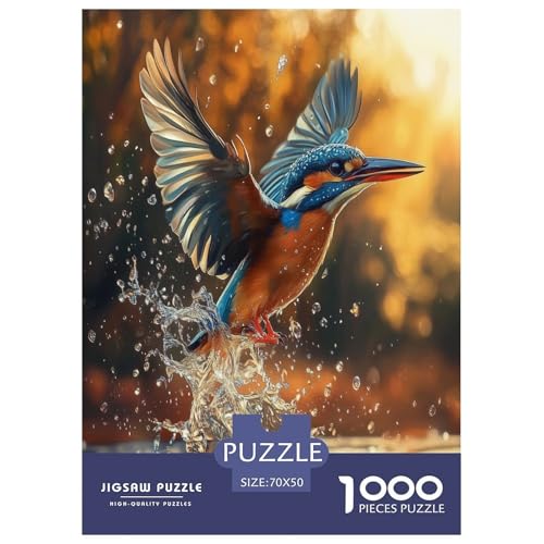 Königfischer 1000 Teile Puzzle Für Erwachsene Herausforderndes Spiel Stresslindernde Unterhaltung Teamgeist Pflegen Für Männer, Frauen, Ältere 70x50cm/1000pcs Königfischer 1000 Teile Puzzle Für Erwachsene Herausforderndes Spiel Stresslindernde Unterhaltung Teamgeist Pflegen Für Männer, Frauen, Ältere 70x50cm/1000pcs von JOFHYYSIE