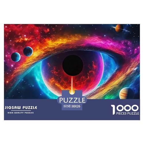 Kosmischer Sternenhimmel 1000 Teile Puzzle Für Erwachsene Familien-Challenge-Spielzeuge Stresslindernde Unterhaltung Teamgeist Pflegen Für Männer, Frauen, Ältere 38x26cm/1000pcs von JOFHYYSIE