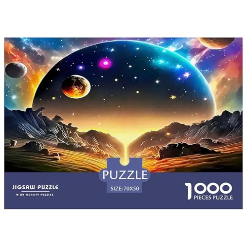 Kosmischer Sternenhimmel 1000 Teile Puzzle Für Erwachsene Herausforderndes Spiel Stresslindernde Unterhaltung Teamgeist Pflegen Für Erwachsene Geschenke 70x50cm/1000pcs von JOFHYYSIE