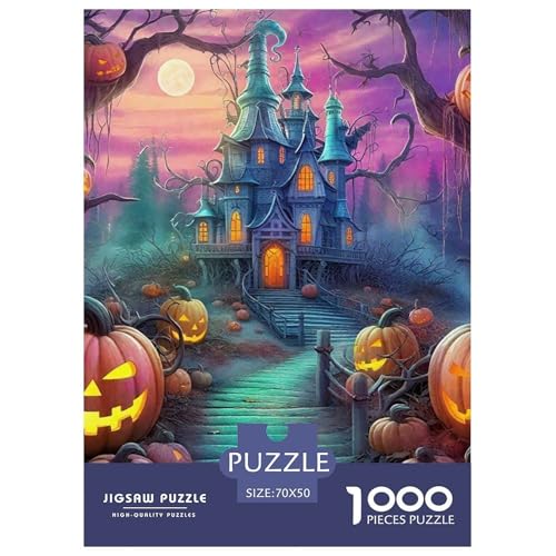 Kürbis Haunted Castle 1000 Teile Puzzle Für Erwachsene Herausforderndes Spiel Stressabbau-Puzzle Gedächtnis des Gehirns Trainieren Für Männer, Frauen, Ältere 70x50cm/1000pcs Kürbis Haunted Castle 1000 Teile Puzzle Für Erwachsene Herausforderndes Spiel Stressabbau-Puzzle Gedächtnis des Gehirns Trainieren Für Männer, Frauen, Ältere 70x50cm/1000pcs von JOFHYYSIE