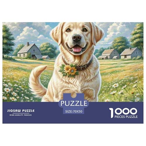 Labrador Retriever 1000 Pieces Jigsaw Puzzles for Adults Challenging Game Stress Relieving Entertainment Exercise The Memory of The Brain for Family DecoRatteteions 70x50cm/1000pcs Labrador Retriever 1000 Pieces Jigsaw Puzzles for Adults Challenging Game Stress Relieving Entertainment Exercise The Memory of The Brain for Family DecoRatteteions 70x50cm/1000pcs von JOFHYYSIE