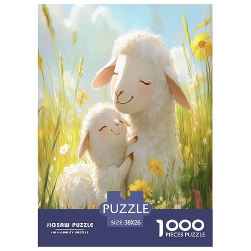 Lamm 1000 Teile Puzzle Für Erwachsene Bildungspiele Stressabbau-Puzzle Gedächtnis des Gehirns Trainieren Für Männer, Frauen, Ältere 38x26cm/1000pcs Lamm 1000 Teile Puzzle Für Erwachsene Bildungspiele Stressabbau-Puzzle Gedächtnis des Gehirns Trainieren Für Männer, Frauen, Ältere 38x26cm/1000pcs von JOFHYYSIE