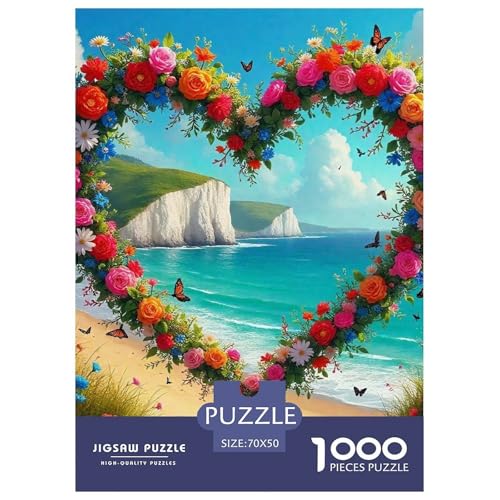 Liebe Blumen 1000 Teile Puzzle Für Erwachsene Familien-Challenge-Spielzeuge Stressabbau-Puzzle Teamgeist Pflegen Für Familien-Dekorationen 70x50cm/1000pcs von JOFHYYSIE