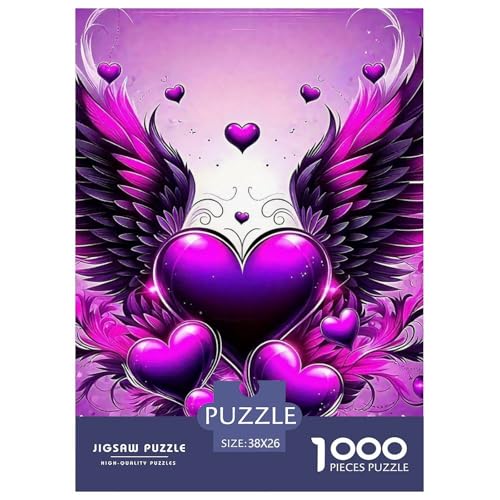 Liebe Blumen 1000 Teile Puzzle Für Erwachsene Herausforderndes Spiel Stressabbau-Puzzle Gedächtnis des Gehirns Trainieren Für Erwachsene Und Kinder Ab 14 Jahren 38x26cm/1000pcs von JOFHYYSIE