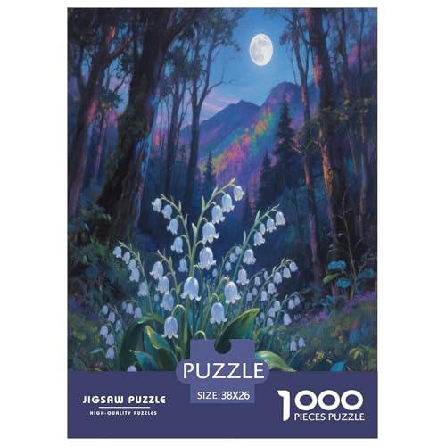 Lilie des Tals 1000 Teile Puzzle Für Erwachsene Familien-Challenge-Spielzeuge Stressabbau-Puzzle Gedächtnis des Gehirns Trainieren Für Erwachsene Geschenke 38x26cm/1000pcs von JOFHYYSIE